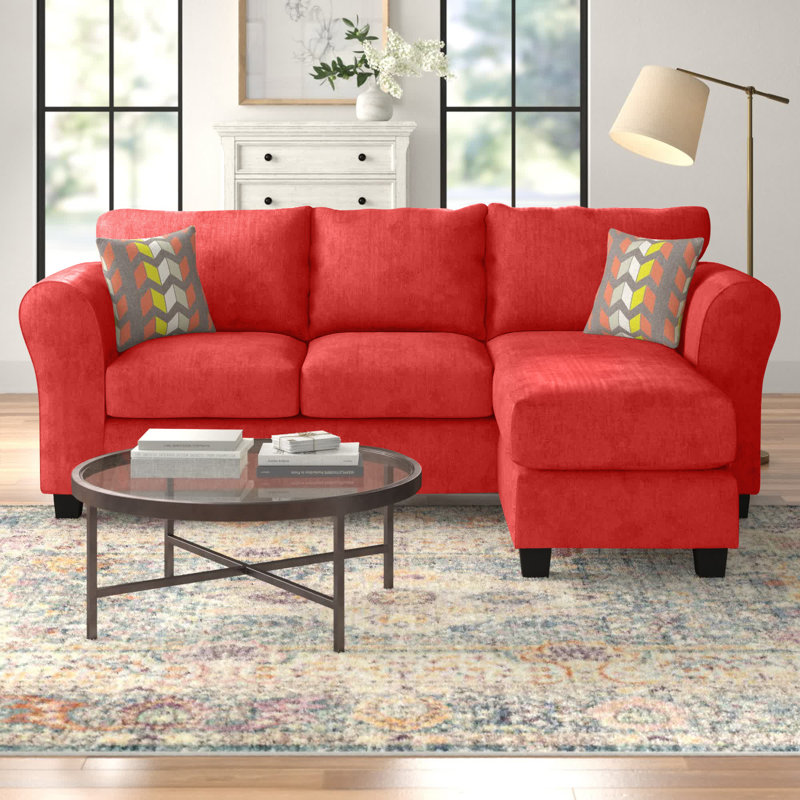 Three Posts™ Fredericktown 96" Wide Reversible Sofa & Chaise with